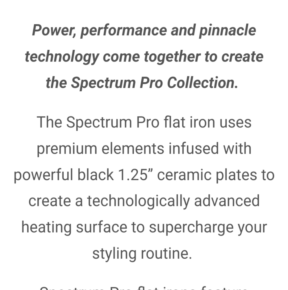 NIB ISO Professional Super Spectrum Pro Ceramic Ionic Hair Straightener - Black - Picture 4 of 12